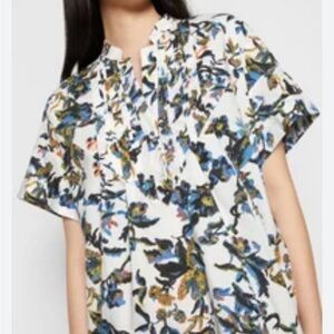 Diane von Furstenberg  Fiona Cotton Poplin Mini Dress Size L